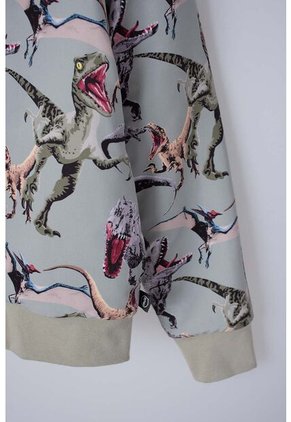 Chaqueta De Jurassic World Con Cierre Verde Oliva Para Niño 8