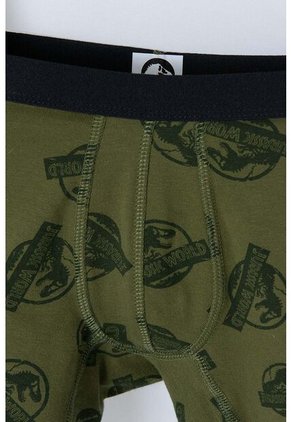 Pack X2 Boxer De Jurassic World Marfil Y Verde Para Niño 8