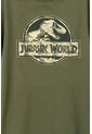 Camiseta De Jurassic World Manga Corta Verde Militar Para Niño 8 de Universal