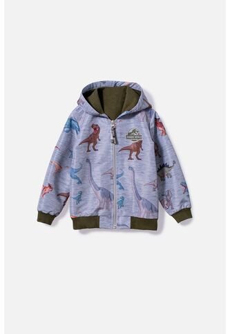Chaqueta De Jurassic World Con Capucha Gris Jaspe Para Niño 2T A 5T 2T Universal