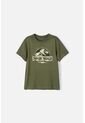 Camiseta De Jurassic World Manga Corta Verde Militar Para Niño 4 de Universal