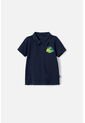 Camiseta Tipo Polo De Jurassic World Azul Oscura Niño 2T A 5T 2T de Universal