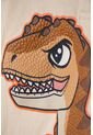 Camiseta Tipo Polo Jurassic World Manga Corta Almendra Para Niño 2T A 6T 4T de Universal