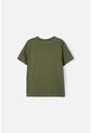 Camiseta De Jurassic World Manga Corta Verde Militar Para Niño 4 de Universal
