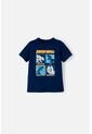 Camiseta De Jurassic World Manga Corta Azul Para Niño 4T de Universal
