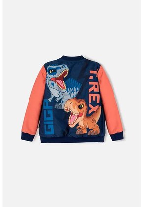 Chaqueta De Jurassic World Con Cierre Multicolor Para Niño 2T A 6T 3T