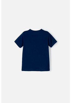 Camiseta De Jurassic World Manga Corta Azul Para Niño 4T