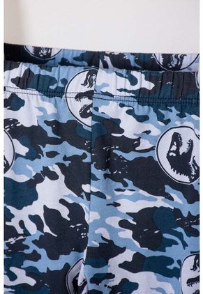 Pijama De Jurassic World Gris Y Azul De Pantalón Largo Para Niño 2T A 5T 5T