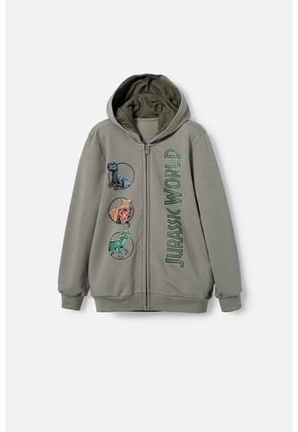 Buzo De Jurassic World Verde Con Capucha Para Niño 6 Universal