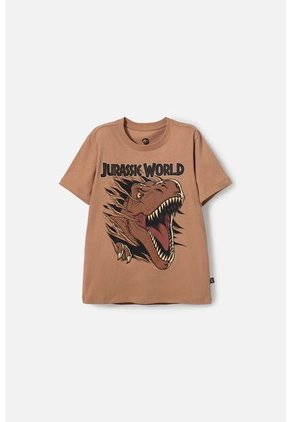 Camiseta De Jurassic World Café Estampada En Frente Para Niño 6
