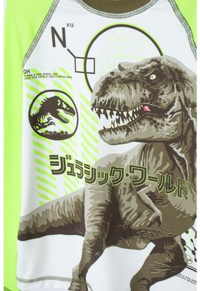 Conjunto De Baño De Jurassic World Verde Y Marfil Para Niño 12
