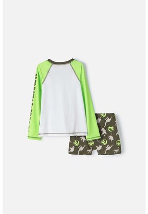 Conjunto De Baño De Jurassic World Verde Y Marfil Para Niño 12