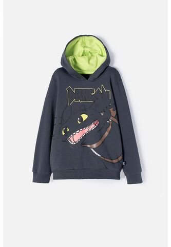 Buzo Cómo Entrenar A Tu Dragón Gris Y Verde Con Capucha Para Niño 6 Universal