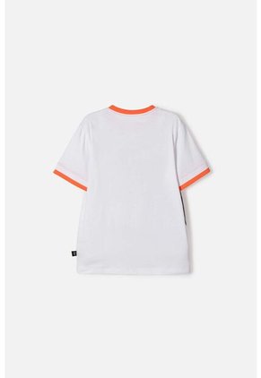 Camiseta De Jurassic World Manga Corta Blanco Para Niño 4