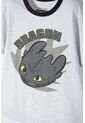 Pijama Cómo Entrenar A Tu Dragón Gris Y Negra De Pantalón Largo Para Niño 10 de Universal