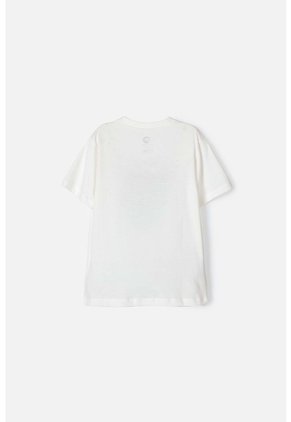 Camiseta De Jurassic World Manga Corta Blanca Para Niño 12