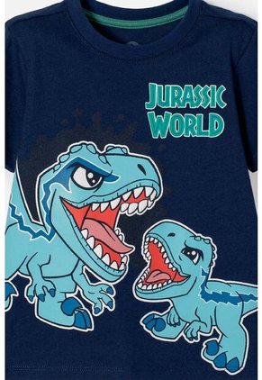 Conjunto De Jurassic World Pantalón Corto Multicolor Para Niño 2T A 6T 4T