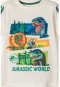 Camiseta De Jurassic World Manga Corta Marfil Para Niño 2T A 6T 5T de Universal