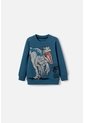 Buzo De Jurassic World Azul De Diseño Cerrado Para Niño 2T A 5T 4T de Universal