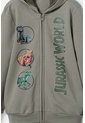 Buzo De Jurassic World Verde Con Capucha Para Niño 6 de Universal