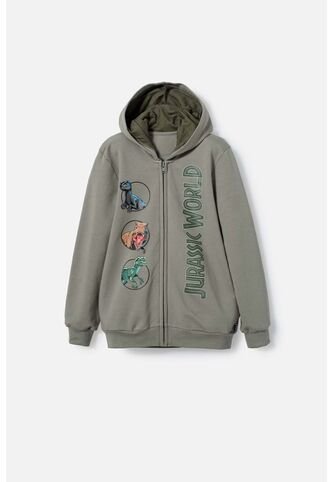 Buzo De Jurassic World Verde Con Capucha Para Niño 4 Universal