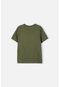 Camiseta De Jurassic World Manga Corta Verde Militar Para Niño 6 de Universal