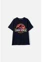 Camiseta De Jurassic World Manga Corta Negra Para Niño 6 de Universal