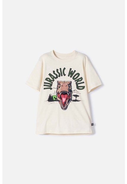 Camiseta De Jurassic World Avellana Manga Corta Para Niño 6