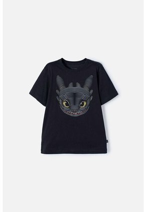 Camiseta Cómo Entrenar A Tu Dragón Negra Manga Corta Para Niño 6