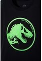 Camiseta De Jurassic World Negra Manga Corta Estampada Para Niño 4 de Universal