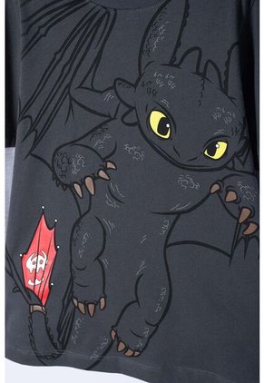 Camiseta Cómo Entrenar A Tu Dragón Gris Manga Larga Para Niño 6