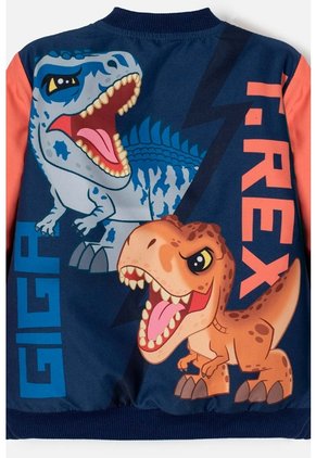 Chaqueta De Jurassic World Con Cierre Multicolor Para Niño 2T A 6T 5T