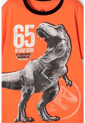 Pijama De Jurassic World Pantalón Largo Multicolor Para Niño 12