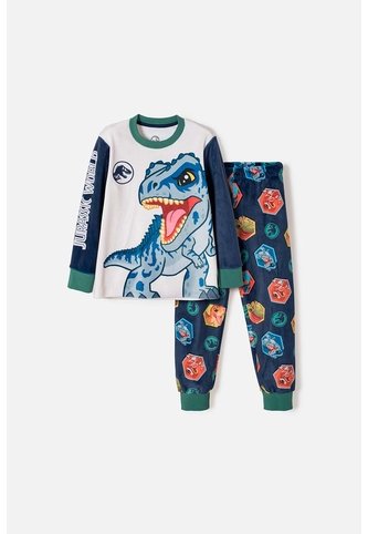 Pijama De Jurassic World Pantalón Largo Multicolor Para Niño 2T A 6T 2T Universal
