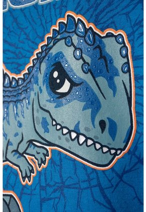 Camiseta De Jurassic World Manga Corta Azul Para Niño 2T A 6T 4T