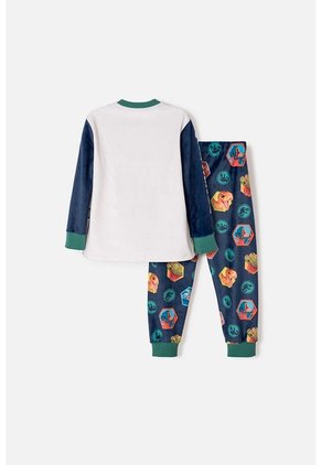 Pijama De Jurassic World Pantalón Largo Multicolor Para Niño 2T A 6T 2T