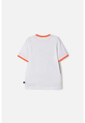 Camiseta De Jurassic World Manga Corta Blanco Para Niño 14