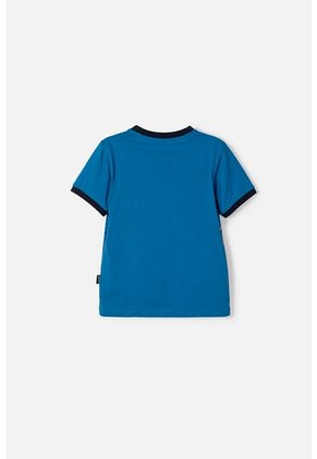 Camiseta De Jurassic World Manga Corta Azul Para Niño 2T A 6T 4T