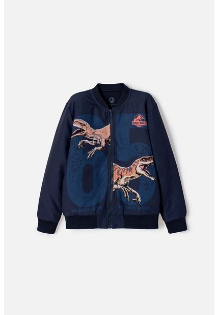 Chaqueta De Jurassic World Con Cierre Azul Para Niño 12
