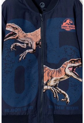 Chaqueta De Jurassic World Con Cierre Azul Para Niño 12