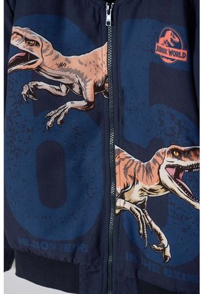 Chaqueta De Jurassic World Con Cierre Azul Para Niño 12