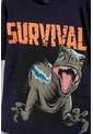 Camiseta De Jurassic World Manga Larga Azul Para Niño 6 de Universal