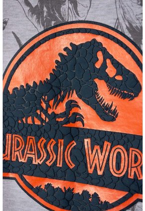 Conjunto De Jurassic World Con Jogger Gris Para Niño 10