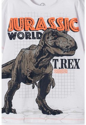 Conjunto De Jurassic World Con Bermuda Multicolor Para Niño 10