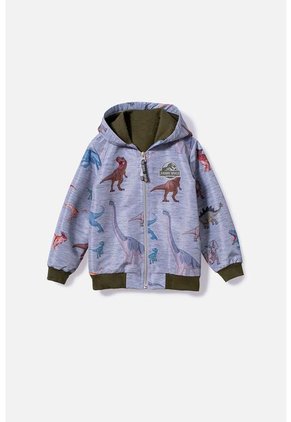 Chaqueta De Jurassic World Con Capucha Gris Jaspe Para Niño 2T A 5T 3T