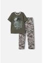 Pijama De Jurassic World Verde De Camiseta Manga Corta Para Niño 4 de Universal