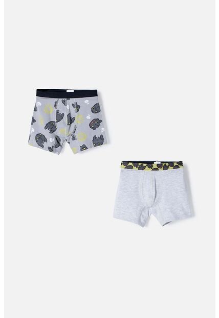 Pack X2 Boxer Cómo Entrenar A Tu Dragón Gris, Negro Y Verde En Dúo Para Niño 6