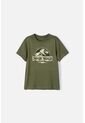 Camiseta De Jurassic World Manga Corta Verde Militar Para Niño 12 de Universal