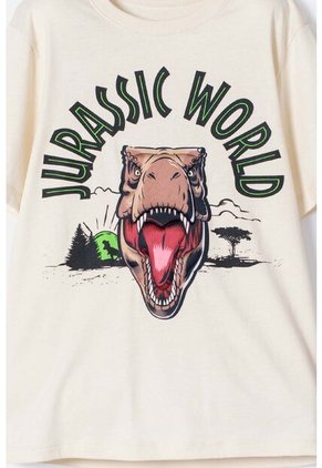 Camiseta De Jurassic World Avellana Manga Corta Para Niño 4