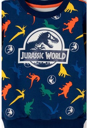 Conjunto De Jurassic World Pantalón Largo Azul Para Niño 2T A 6T 3T